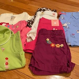 Gymboree shirts shorts skort lot size 7